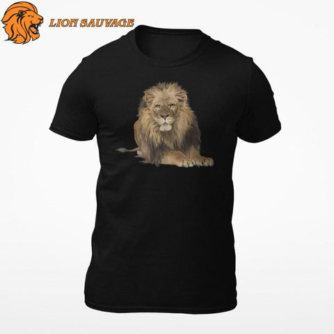 Tee Shirt Lion Noir