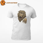 Tee Shirt Lion Taniere Blanc
