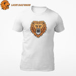 Tee Shirt Logo Lion Blanc