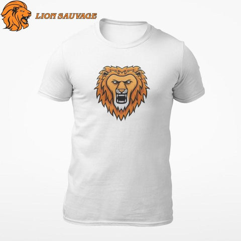 Tee Shirt Logo Lion Blanc