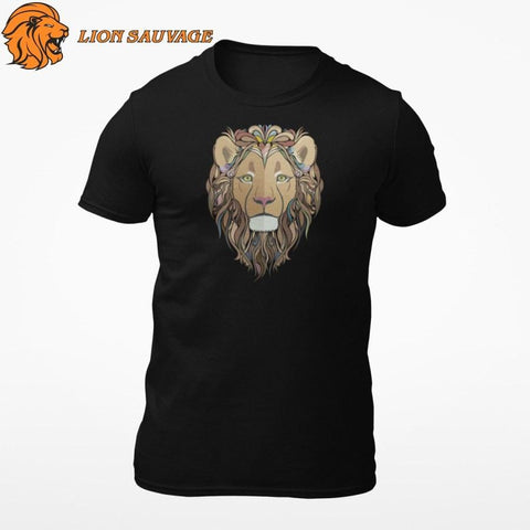 Tee Shirt Noir Lion
