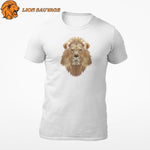 Tee shirt Lion Origami Blanc