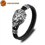 Bracelet Roi Lion en cuir 
