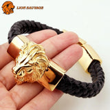 Bracelet Zodiaque Lion Cuir en main 