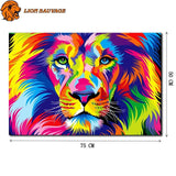dimensions du Puzzle Lion Multicolore 1000 pieces